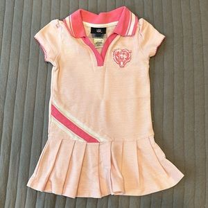 NFL Chicago Bears collared dress 2T in pink